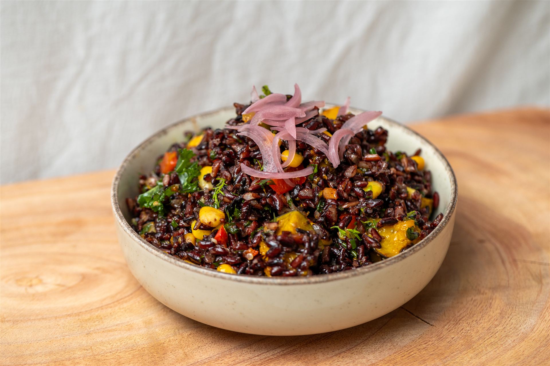 Bowl with roasted vegetables