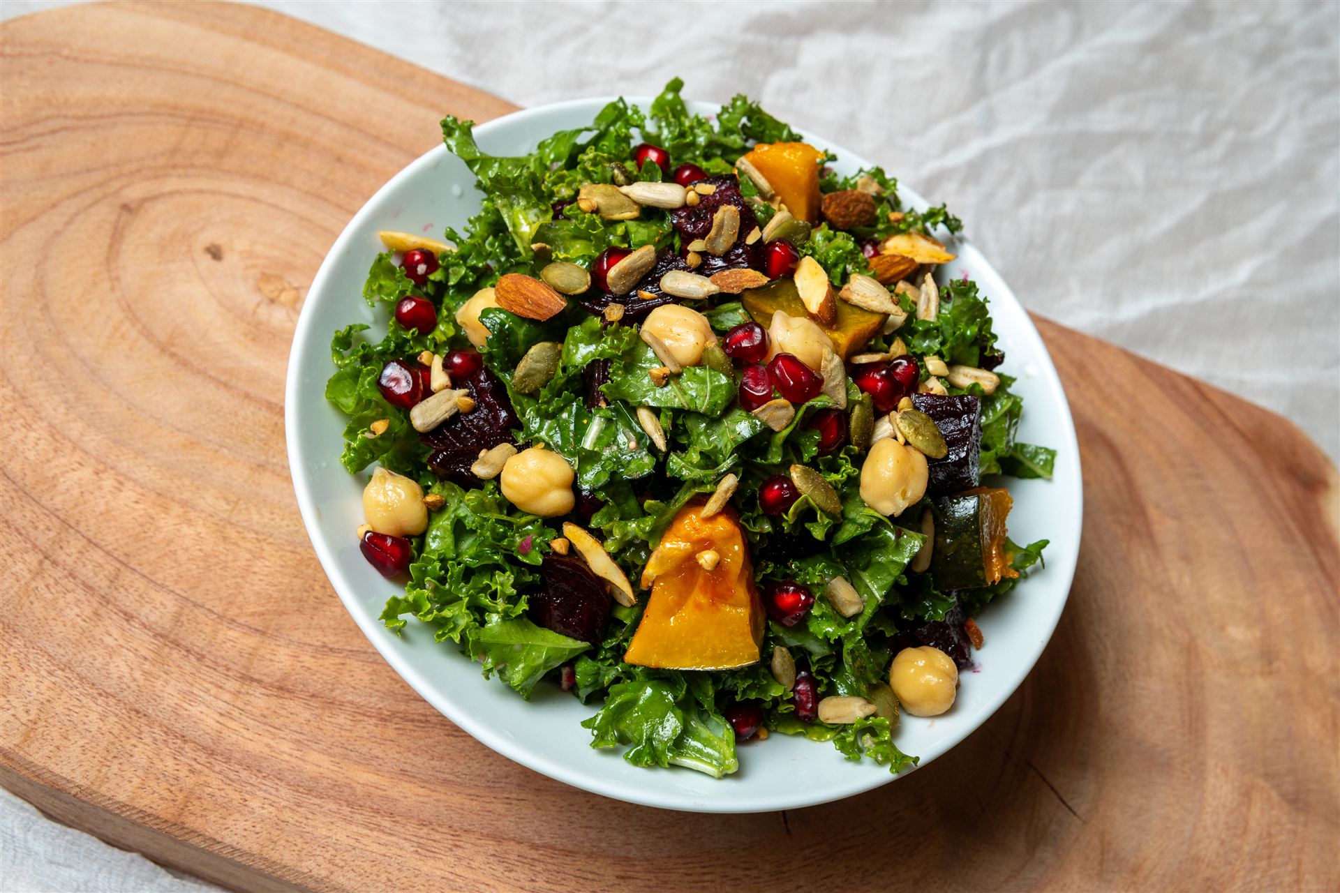 Nordic bowl with seeds and greens